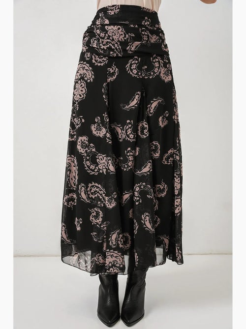 High waist maxi skirt with paisley print bdart - Kiabi High waist maxi skirt with paisley print bdart - Kiabi