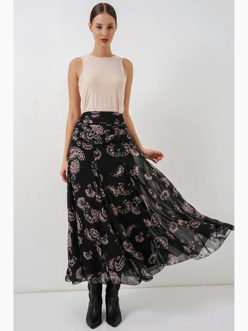 High waist maxi skirt with paisley print bdart - Kiabi High waist maxi skirt with paisley print bdart - Kiabi