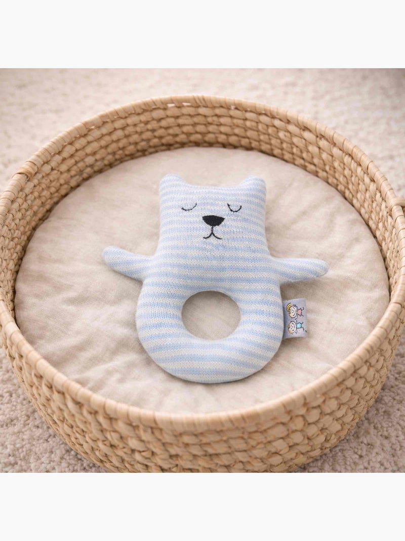 Hochet de bebé em algodão biológico | sevira kids Azul - Kiabi