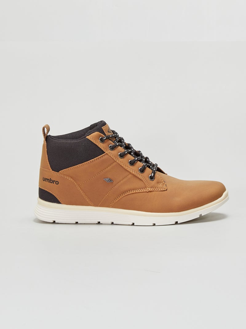 Hoge sneakers uit twee materialen 'Umbro' MARROM - Kiabi