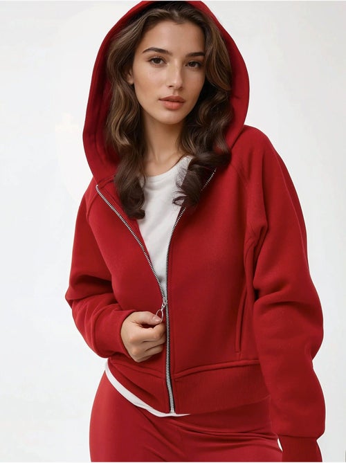 Hoodie com fecho de correr de corte relaxed hiccup - Kiabi Hoodie com fecho de correr de corte relaxed hiccup - Kiabi
