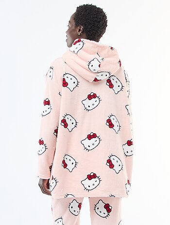 Hoodie de noite 'Hello Kitty' efeito borrego