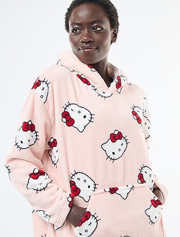 Hoodie de noite 'Hello Kitty' efeito borrego