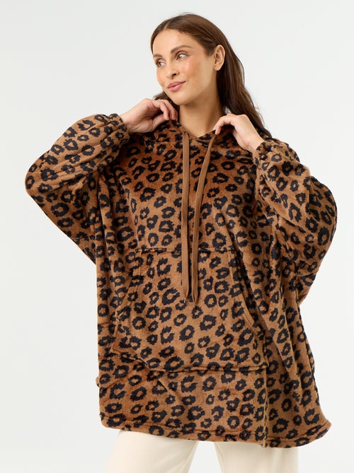 Hoodie de polar com capuz - Kiabi