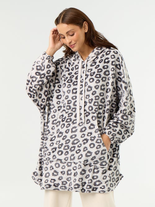 Hoodie de polar com capuz - Kiabi