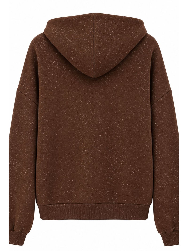 Hoodie mixray Castanho - Kiabi