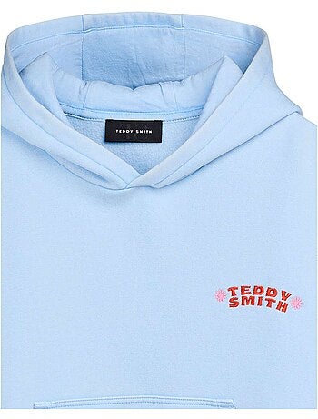 Hoodie teddy smith azul pastel para rapaz