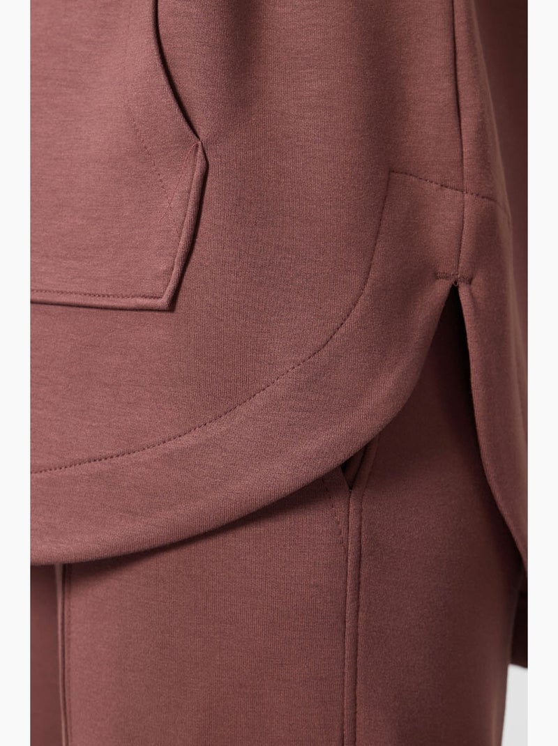 Hoodie túnica longo oversized com capuz e fecho tommy Malva - Kiabi
