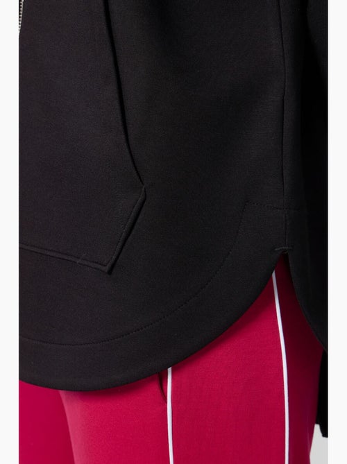 Hoodie túnica longo oversized com capuz e fecho tommy - Kiabi