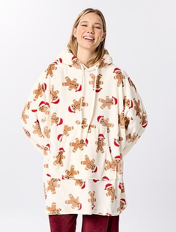 Hoodies com capuz em malha peluche 'Natal'