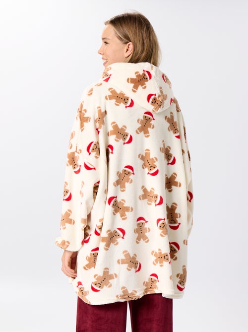 Hoodies com capuz em malha peluche 'Natal' - Kiabi