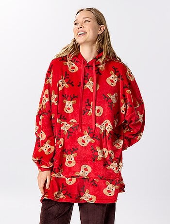 Hoodies com capuz em malha peluche 'Natal'