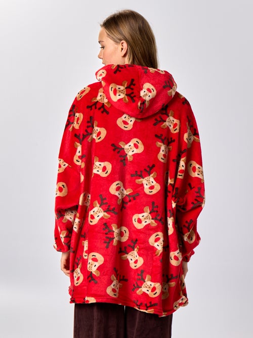 Hoodies com capuz em malha peluche 'Natal' - Kiabi