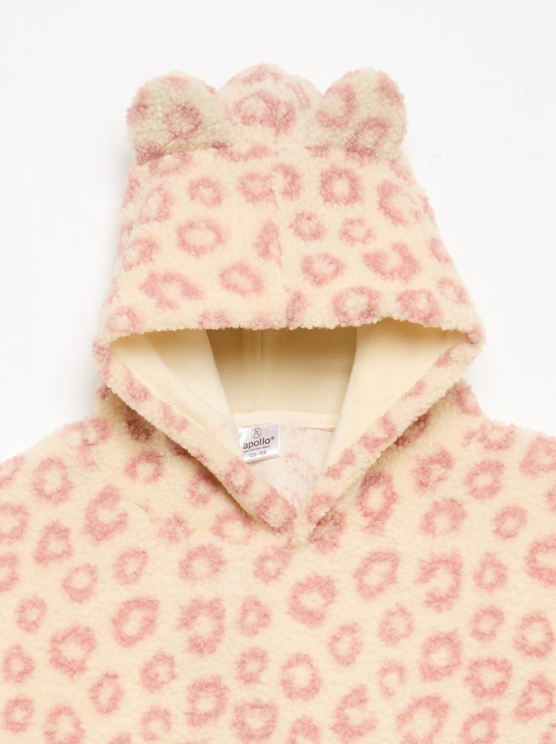 Hoodies de malha felpuda Rosa - Kiabi