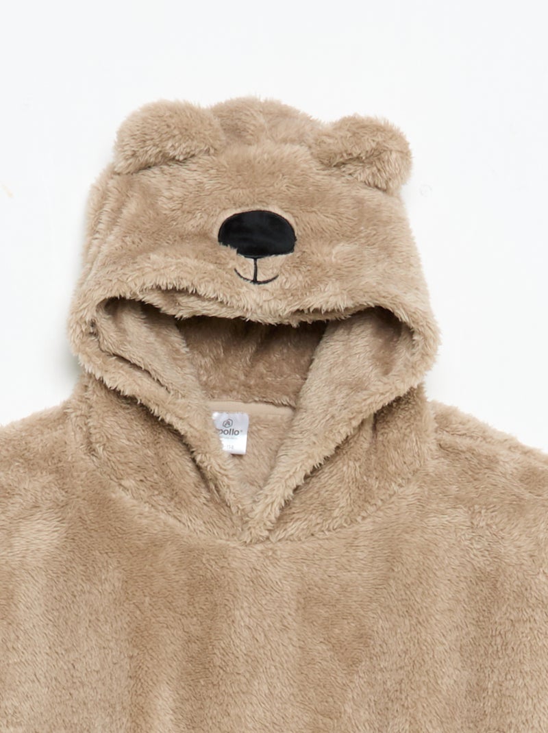 Hoodies de malha pelúcia Bege - Kiabi
