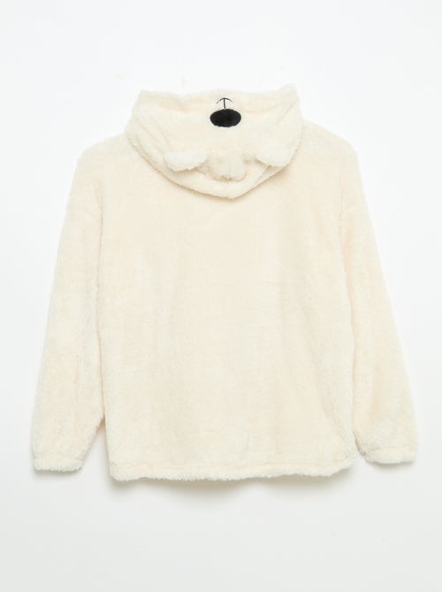 Hoodies de malha pelúcia - Kiabi