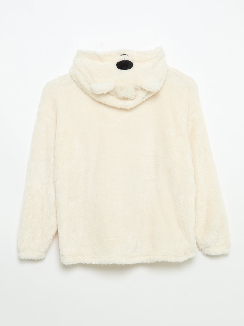 Hoodies de malha pelúcia Rosa - Kiabi