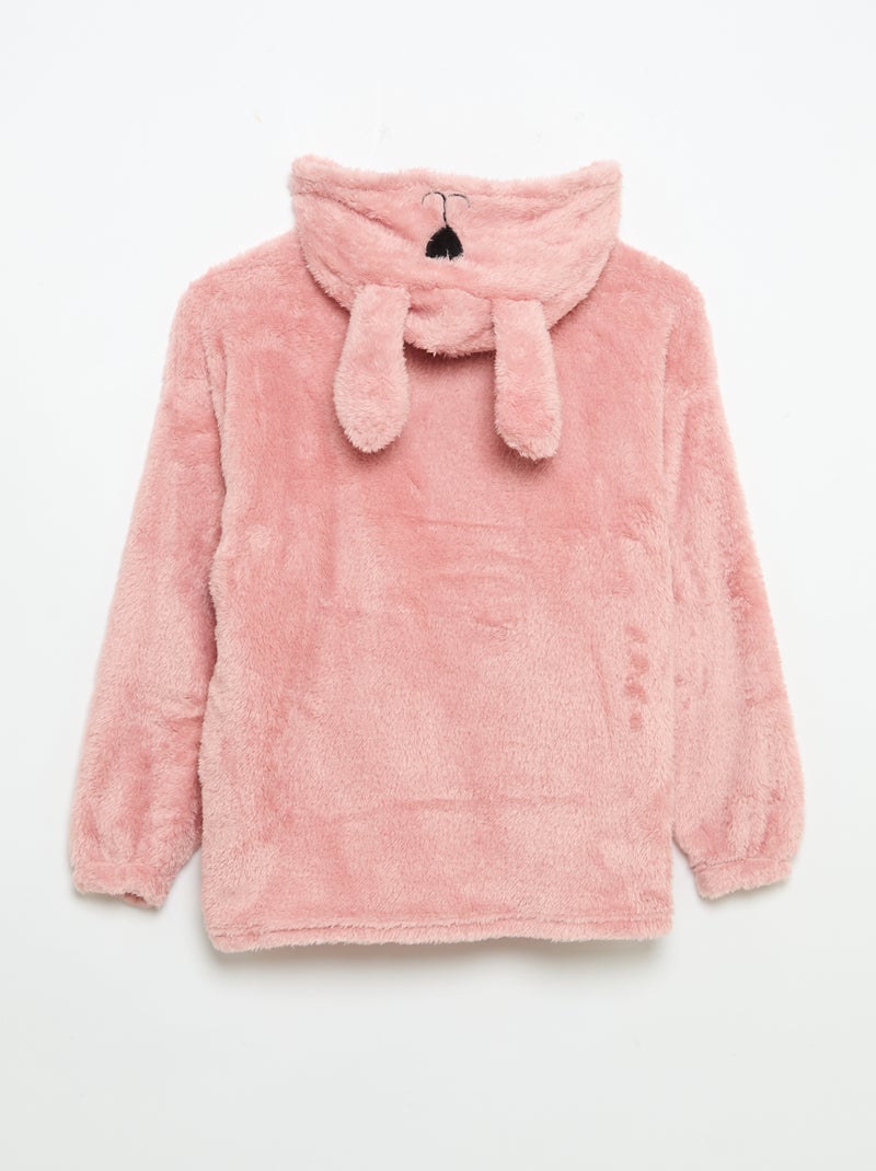 Hoodies de malha pelúcia Rosa - Kiabi