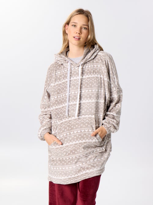Hoodies em malha peluche - Kiabi