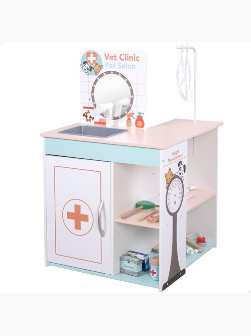 Hospital de brinquedos de madeira 3 em 1 woomax - Kiabi