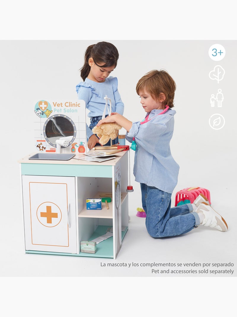 Hospital de brinquedos de madeira 3 em 1 woomax N/D - Kiabi