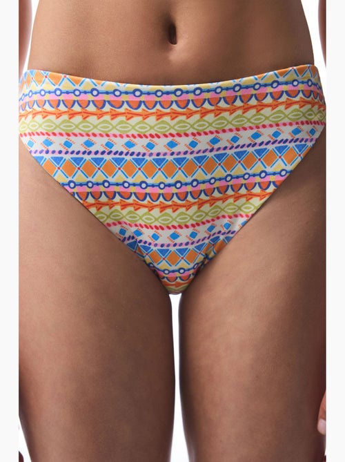 Ila cueca de biquíni reversível de cintura subida penti - Kiabi Ila cueca de biquíni reversível de cintura subida penti - Kiabi