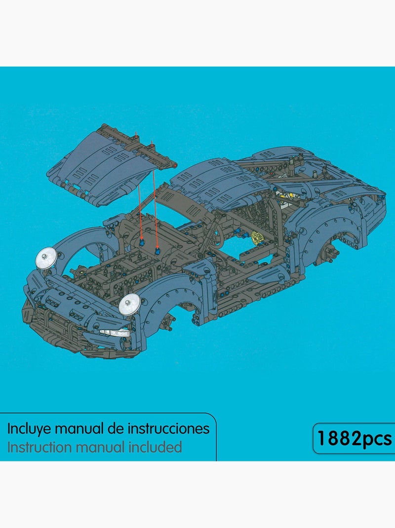 Im.master conjunto de construção 1/10 carro desportivo - 1882 peças. N/D - Kiabi