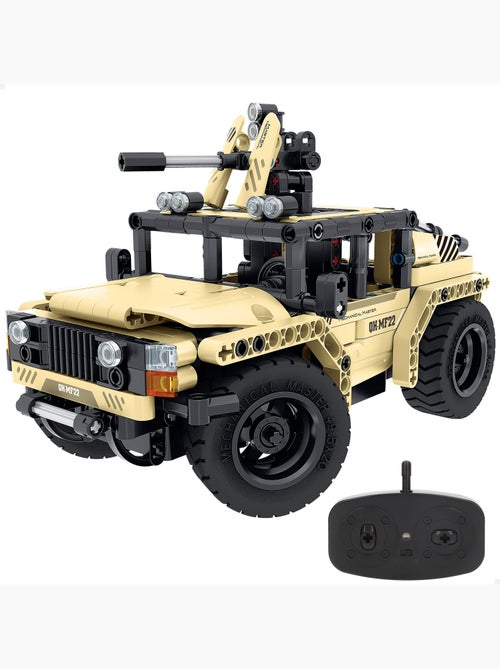 Im.master conjunto de construção carro de controlo remoto militar 2 em 1 - 370 pcs. - Kiabi
