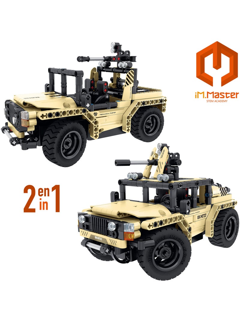 Im.master conjunto de construção carro de controlo remoto militar 2 em 1 - 370 pcs. N/D - Kiabi