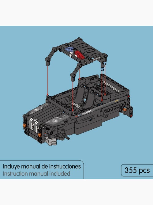 Im.master conjunto de construção carro de controlo remoto swat 2 em 1 - 355 pcs. - Kiabi