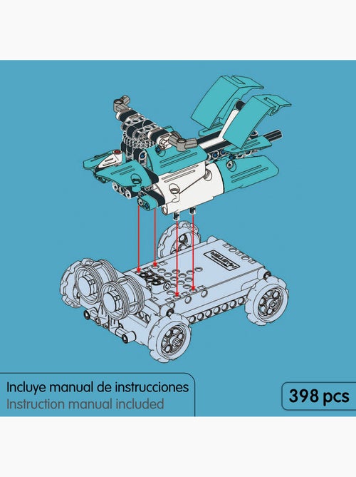 Im.master conjunto de construção de robô 3 em 1 com controlo remoto - 398 peças - Kiabi