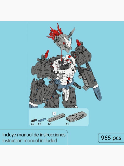Im.master conjunto de construção do robô rhino - 965 peças. - Kiabi