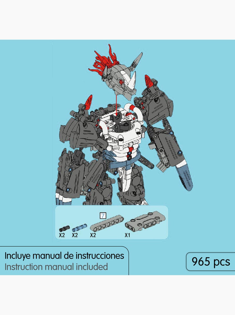 Im.master conjunto de construção do robô rhino - 965 peças. N/D - Kiabi