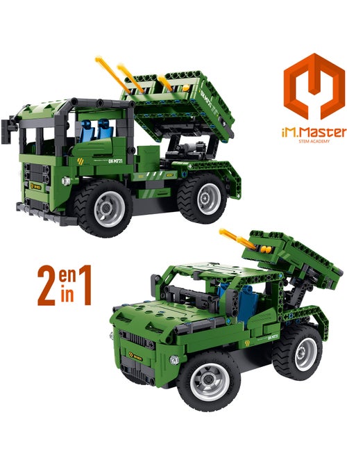 Im.master kit de construção de carro militar rc 2 em 1 - 364 peças. - Kiabi