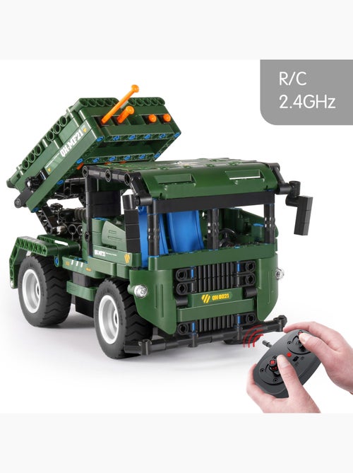 Im.master kit de construção de carro militar rc 2 em 1 - 364 peças. - Kiabi