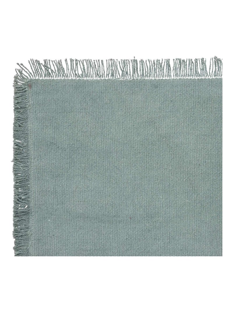 Individuais com franjas Azul-celadon - Kiabi