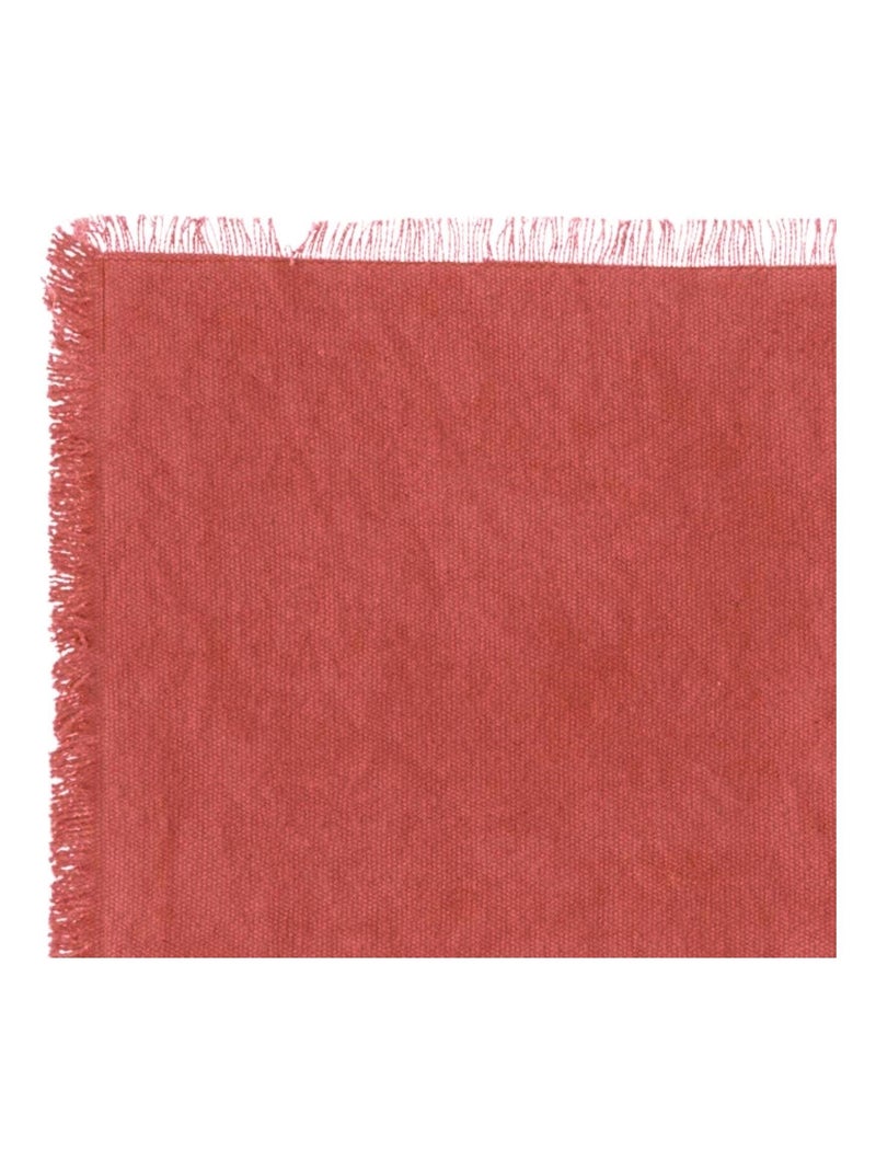 Individuais com franjas Laranja-coral - Kiabi