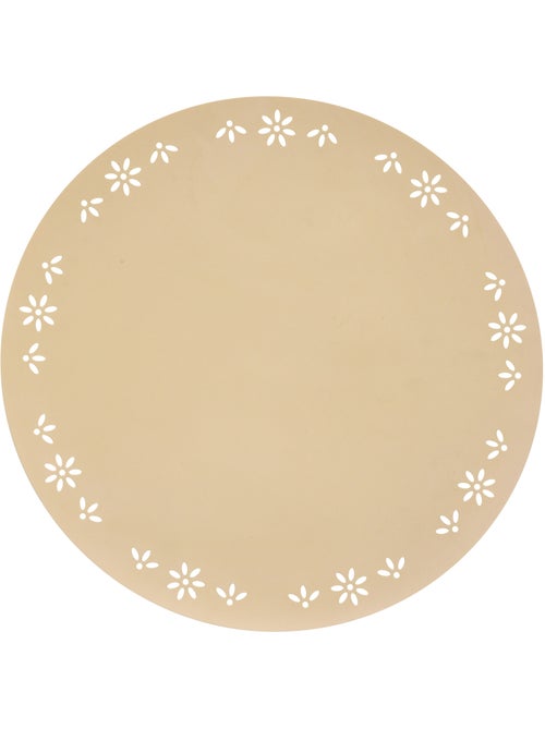 Individual decorativo redondo com motivos florais - Kiabi