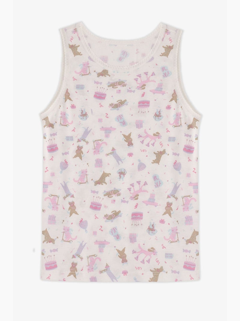 Infantil kitty hug quebrado regata penti Branco - Kiabi