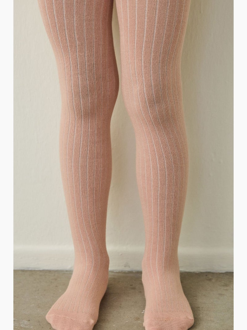 Infantil pretty rib e collants penti Ecru/Rosa - Kiabi