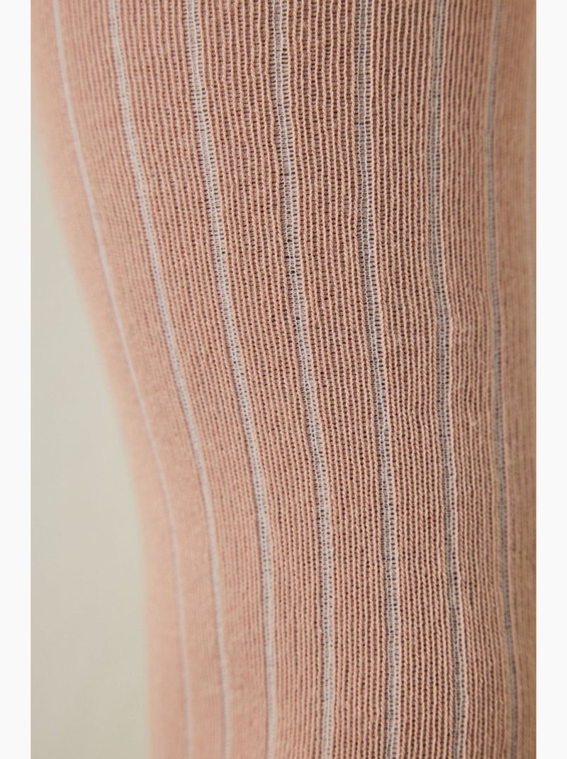 Infantil pretty rib e collants penti Ecru/Rosa - Kiabi