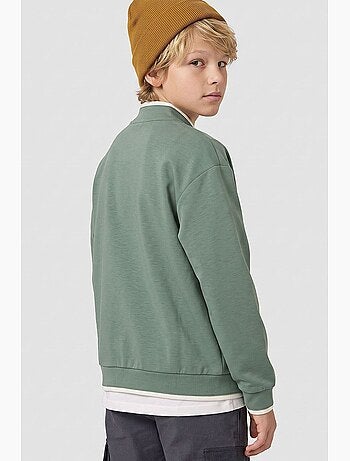 Infantil sweatshirt com fecho e gola redonda tommy