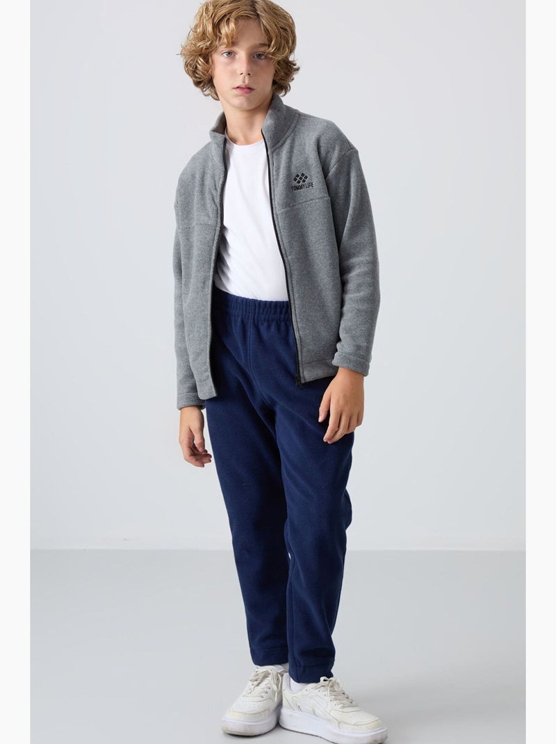 Infantil sweatshirt com gola com fecho tommy Cinza - Kiabi