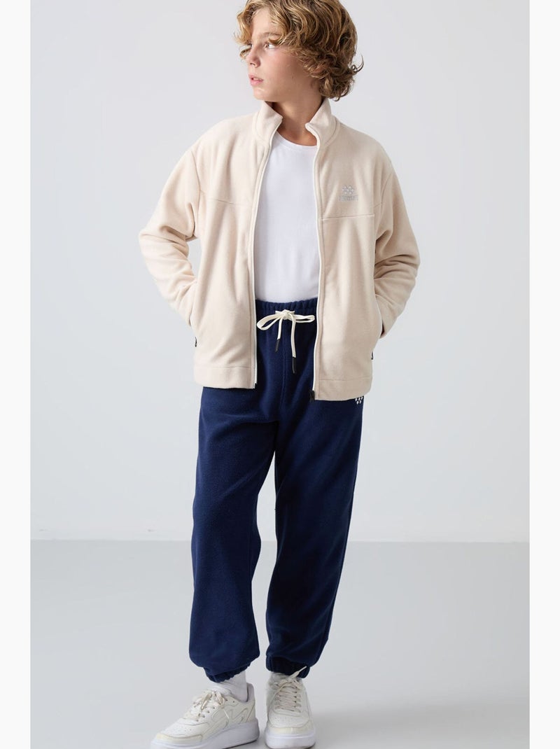 Infantil sweatshirt com gola com fecho tommy Creme - Kiabi