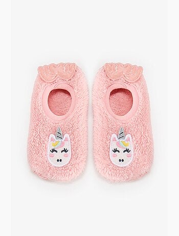 Infantil unilove meias pantufa com padrão de unicórnio penti
