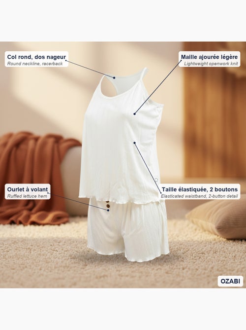 INFINITIF PARIS Pijama Mulher Malha Suave - Camisola e Calcao - Kiabi INFINITIF PARIS Pijama Mulher Malha Suave - Camisola e Calcao - Kiabi