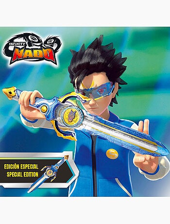 Infinity nado pião com lançador de espadas pacote de dragão fury wave