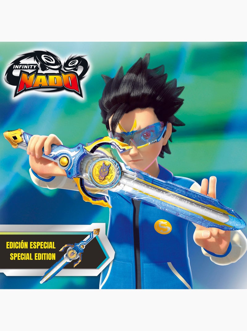 Infinity nado pião com lançador de espadas pacote de dragão fury wave N/D - Kiabi