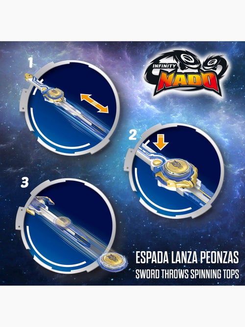 Infinity nado pião com lançador de espadas pacote de dragão fury wave - Kiabi