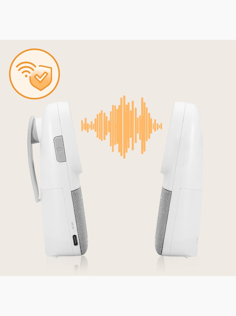 Intercomunicador de áudio LIONELO Babyline 2.2 – Comunicação bidirecional – 12 h sem fios Branco - Kiabi